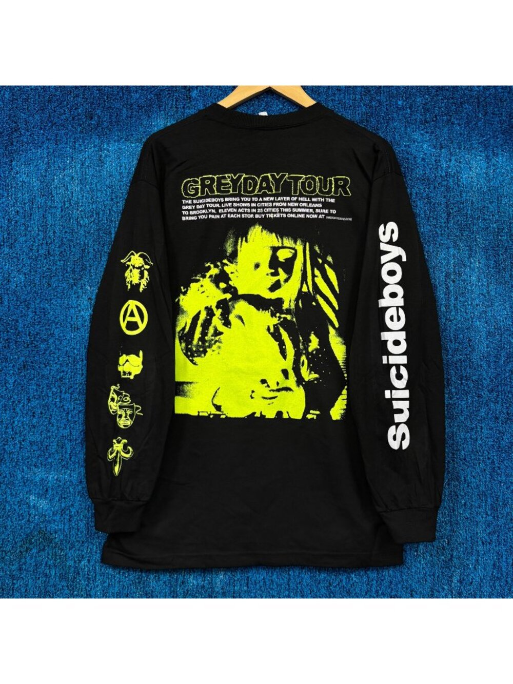 G59 Records x The Suicideboys Grey Day Tour Long Sleeve L